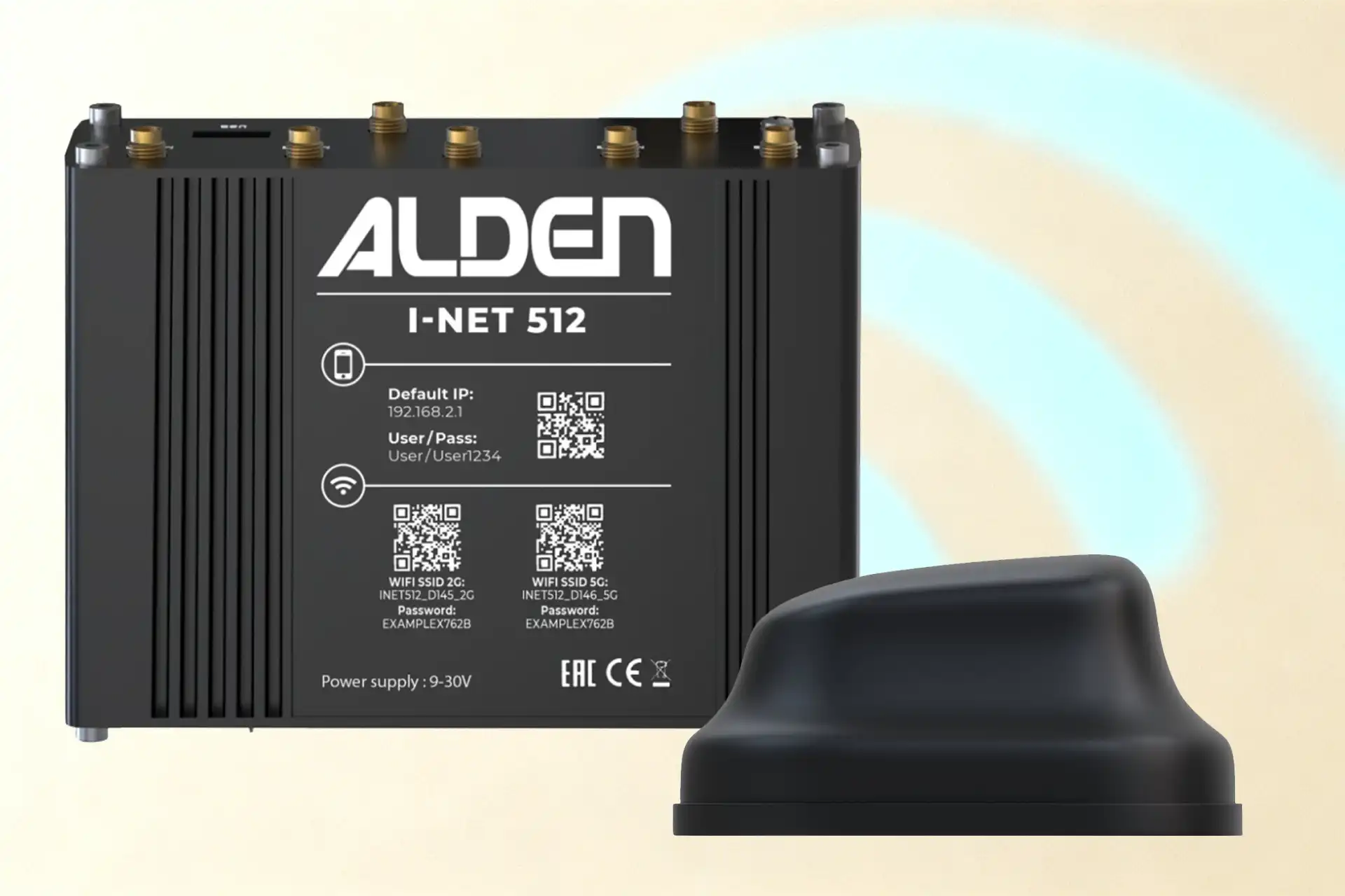 Alden i net512 Camp Set mobiler Hochleistungsrouter für Wohnmobile und Wohnwagen schnelles 5G und 4G LTE Internet bis 3 3 gbps mit SIM Kartensteckplatz Einbau und Beratung in Zwickau DÖRFELT DIE WERKSTATT