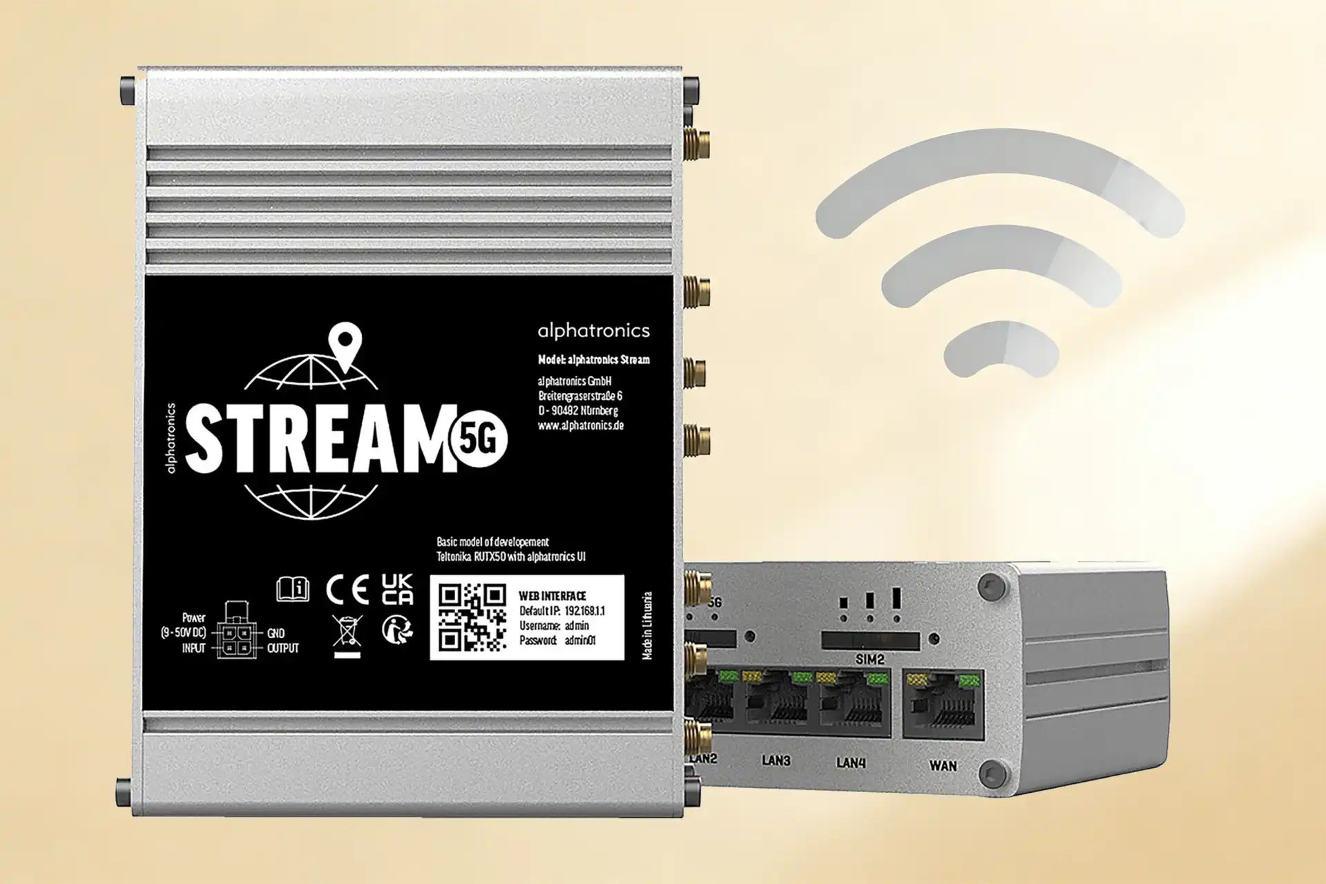 Alphatronics Stream 5G Pro Router leistungsstarke Internetlösung für Reisemobil mit CAT20 bis 3000 Mbits schnelles WLAN unterwegs Einbau und Service in Zwickau DÖRFELT DIE WERKSTATT