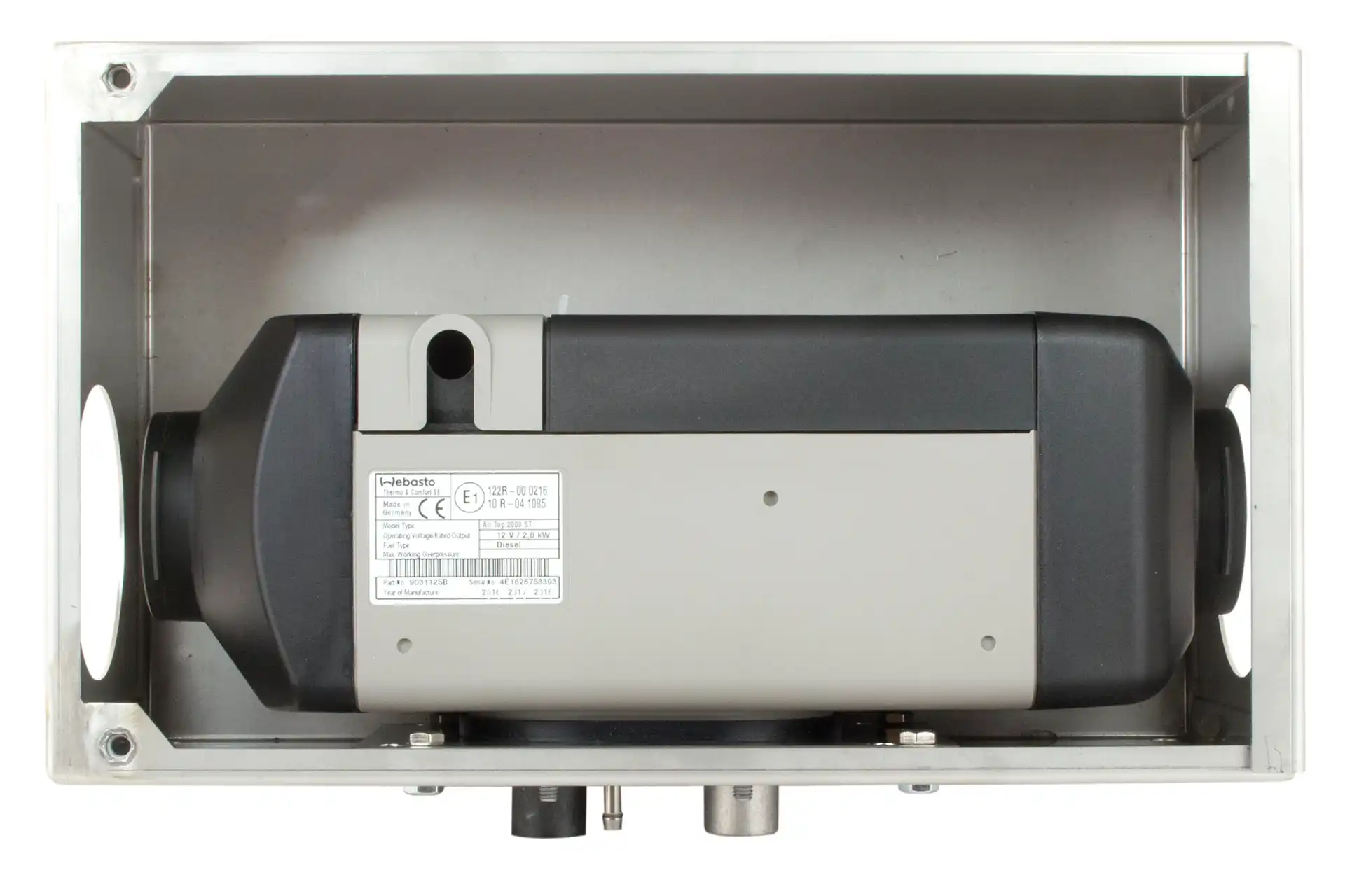 DÖRFELT - DIE WERKSTATT Einbaukasten Premium Unterflur für Luftheizung Air Top 2000 Airtronic Autoterm stabile intelligente Grundplatte zur thermischen Entkopplung Zwickau