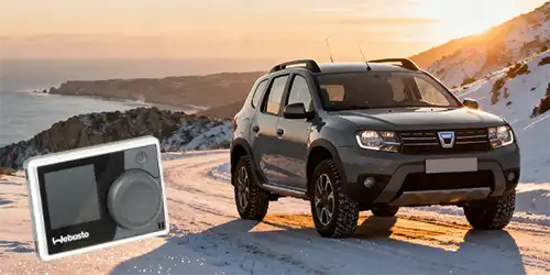 Dacia Duster z.B. 1.6 84KW Webasto EVO4 mit Vorwahluhr Multi Control ab 1989€ inkl. Mwst. und inkl. Einbau bei Dörfelt - die Werkstatt in Zwickau
